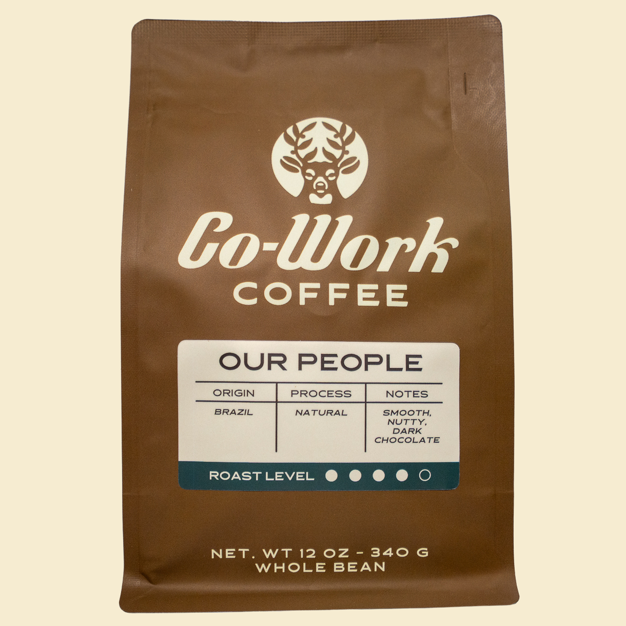 Co-Work Coffee Our people Blend 12oz bag — Dark roast, small batch, Lawrenceburg TN. Best coffee in tennessee.